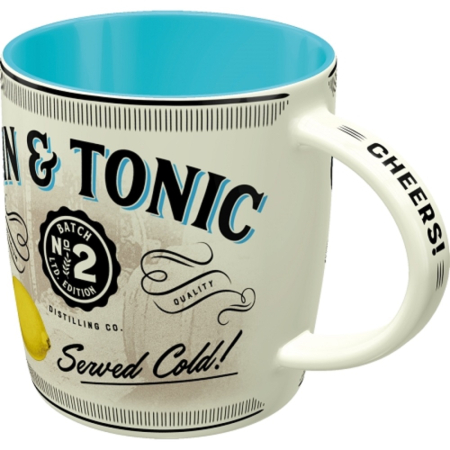Cana ceramica 330 ml Gin & Tonic Served Cold - Gin Tonic - Servit rece [1]