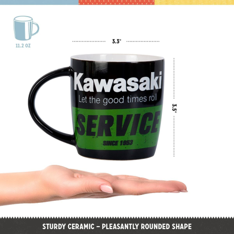 Cana ceramica 330 ml Kawasaki Service [4]