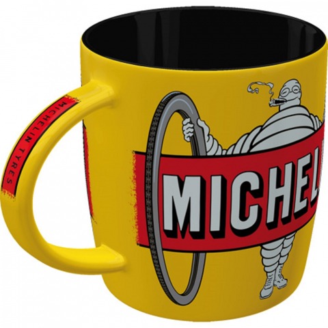 Cana ceramica 330 ml Michelin Tyres Bibendum Galben [5]