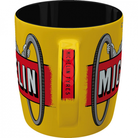 Cana ceramica 330 ml Michelin Tyres Bibendum Galben [3]