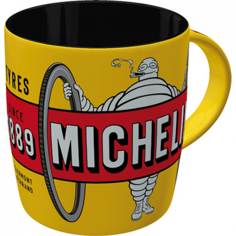 Cana ceramica 330 ml Michelin Tyres Bibendum Galben [7]