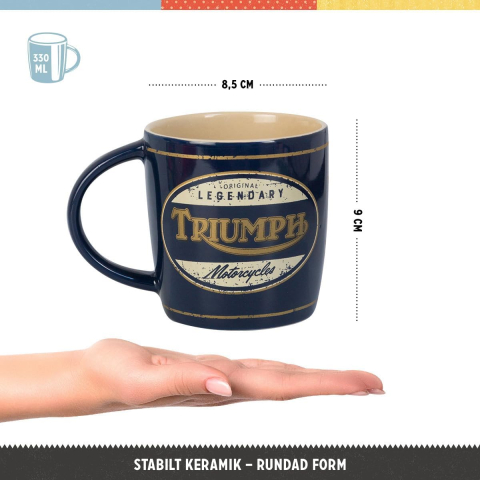 Cana ceramica 330 ml Triumph Legendary Motorcycles - Motociclete Legendare [3]
