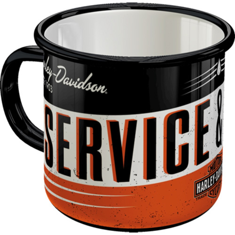 CANI - Cana Originala Harley-Davidson - Service & Repair, metalica emailata, 360 ml