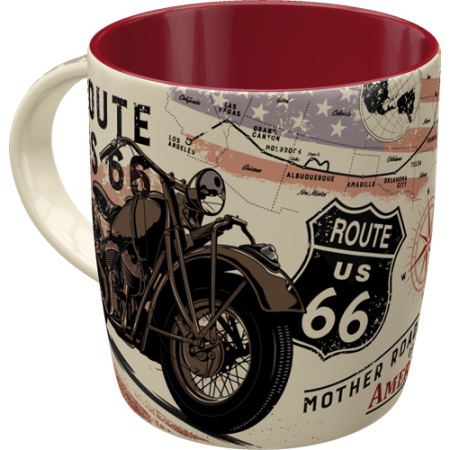 CANI - Cana Route 66 Bike Map - Soseaua 66 - Harta si Motocicleta