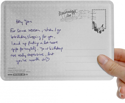 Carte postala metalica It's your birthday - E ziua ta [2]