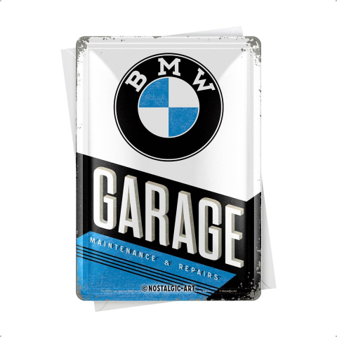 Carte postala metalica BMW Garage - Garaj [3]