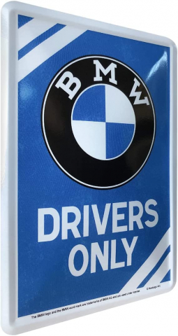 Carte Postala metalica BMW Parking Only - Parcare doar pentru BMW [1]