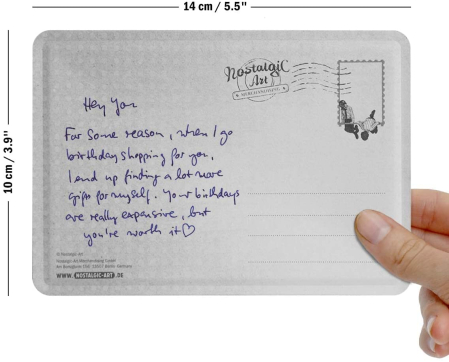 Carte postala metalica Coffee First. Your bullshit second. - Intai cafeaua si apoi balivernele tale [2]