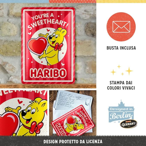Carte postala metalica Haribo Sweetheart [1]