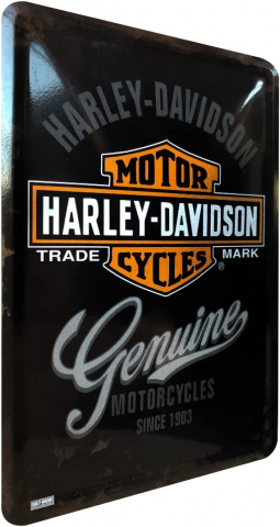 Carte postala metalica Harley-Davidson Genuine - Autentic [3]
