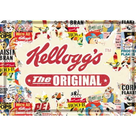 PLACI - Carte postala metalica Kellogg's the Original - Kellogg's cel autentic