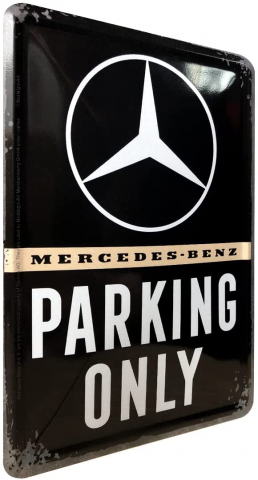 Carte postala metalica Mercedes-Benz Parking Only - Parcare doar pentru Mercedes-Benz [1]
