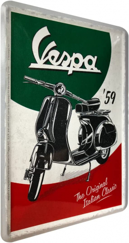 Carte postala metalica Vespa Italian Classic - Clasic Italienesc [1]