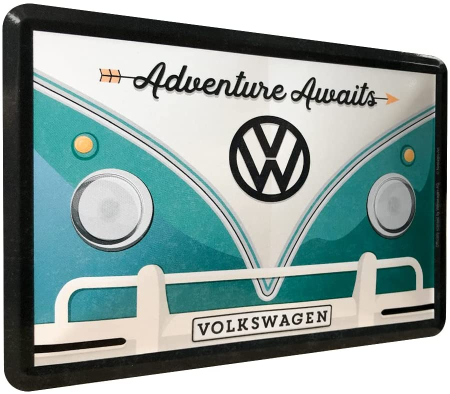 Carte postala metalica Volkswagen Adventure Awaits - Aventura asteapta [1]