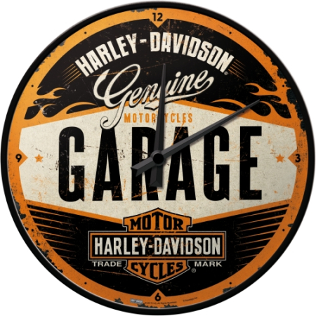 CEASURI DE PERETE - Ceas de perete Harley-Davidson Garaj