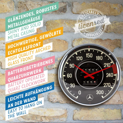 Ceas de perete Mercedes-Benz Tachometer - Vitezometru [3]
