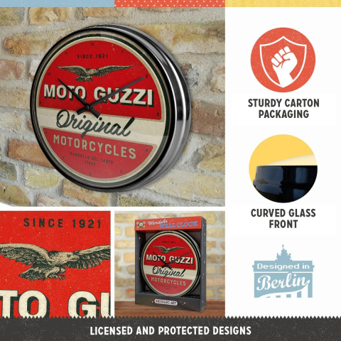 Ceas de perete Moto Guzzi Original Motorcycles - Motociclete Autentice [4]
