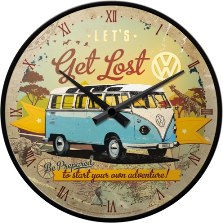 CEASURI DE PERETE - Ceas de perete Volkswagen Bulli - Let's Get Lost - Hai sa ratacim