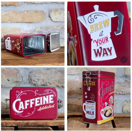 Cutie metal capac etans L Hot Coffee Now - Cafea fierbinte chiar acum [3]