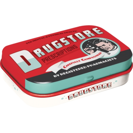 CUTII DE BUZUNAR - Cutie metalica de buzunar Drugstore - Farmacie