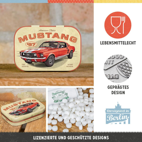 Cutie metalica de buzunar Ford Mustang - GT 1967 Rosu [2]