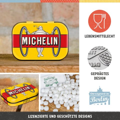 Cutie metalica de buzunar MICHELIN - Bibendum - Galben [2]