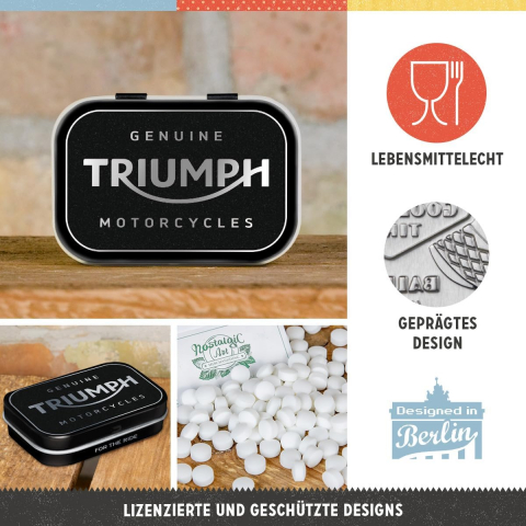 Cutie metalica de buzunar Triumph Logo Argintiu [2]