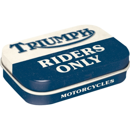 CUTII DE BUZUNAR - Cutie metalica de buzunar Triumph - Riders Only - Doar pentru soferi de Triumph