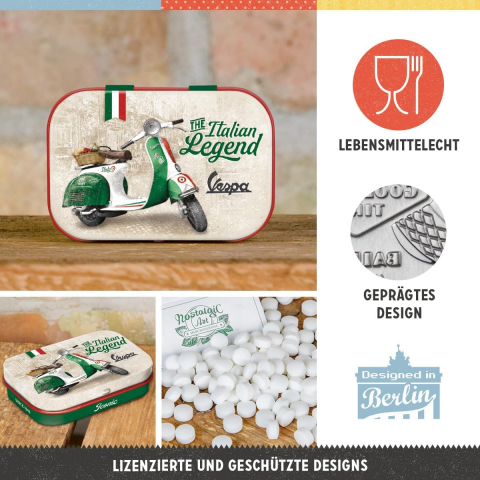 Cutie metalica de buzunar Vespa - Italian Legend - Legenda Italieneasca [2]