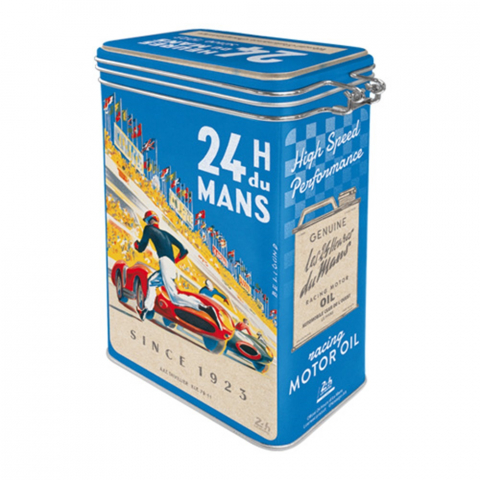 Cutie metalica etansa 24h Le Mans Afis Albastru [1]