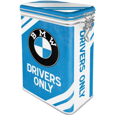 CUTII DEPOZITARE - Cutie metalica etansa BMW Drivers Only - Doar pentru Soferi de BMW