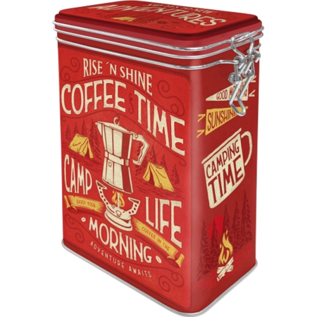 CUTII DEPOZITARE - Cutie metalica etansa Camp Coffee Time