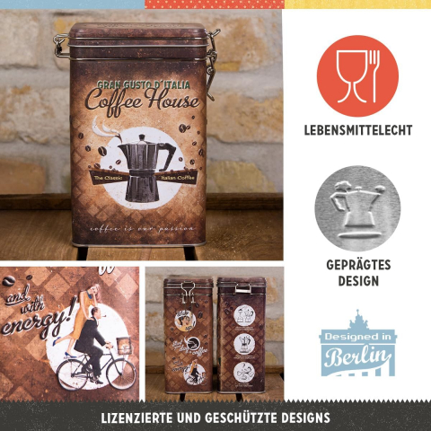 Cutie metalica etansa Coffee House - Cafenea [3]