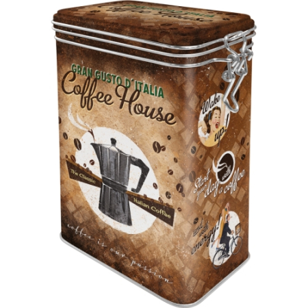 Cutie metalica etansa Coffee House - Cafenea