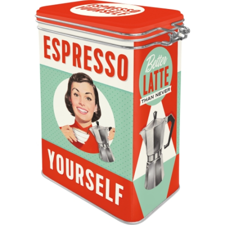 Cutie metalica etansa Espresso Yourself - Fa-ti un Esspresso [1]