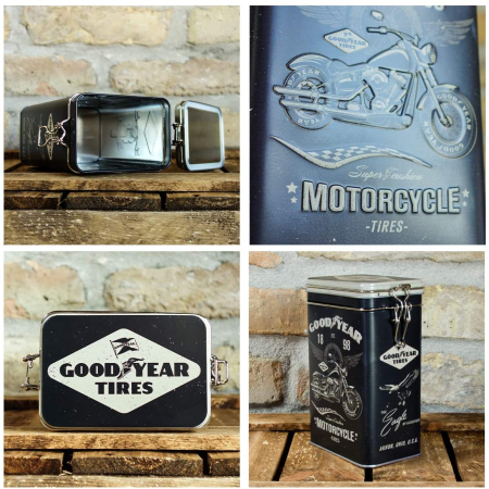 Cutie metalica etansa Goodyear Motocicleta [3]