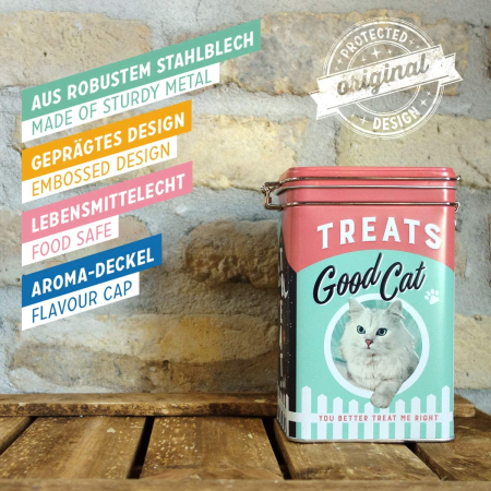 Cutie metalica etansa Treats Good Cat - Recompense pentru pisici cuminti [4]