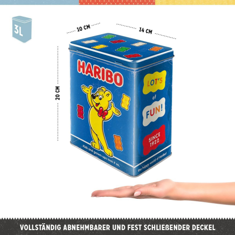 Cutie metalica L HARIBO Enjoy the Taste blue - Bucurati-va de gust - Albastru [2]