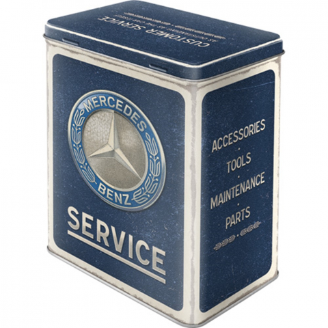 Cutie metalica L Mercedes-Benz Service Emblema Albastra [1]