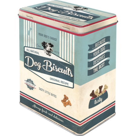 CUTII DEPOZITARE - Cutie metalica L PfotenSchild - Dog Bisquits - Biscuiti pentru caini