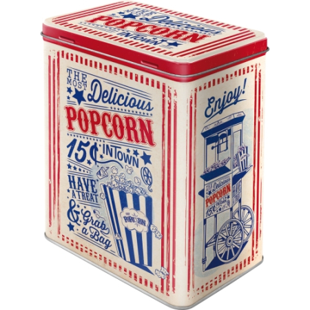 CUTII DEPOZITARE - Cutie metalica L Popcorn - Floricele