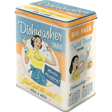 CUTII DEPOZITARE - Cutie Metalica marime L Dishwasher Tabs