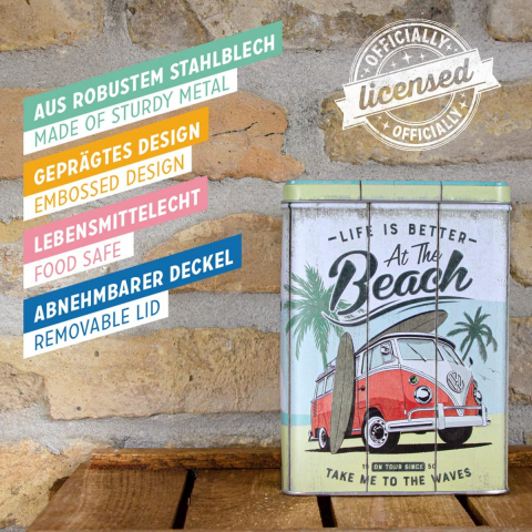 Cutie Metalica marime L VW Bulli Beach - Plaja [4]