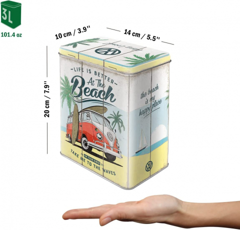 Cutie Metalica marime L VW Bulli Beach - Plaja [2]
