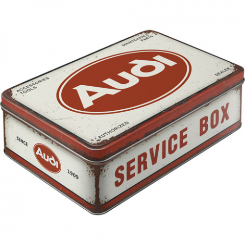 CUTII DEPOZITARE - Cutie metalica plata Audi - Service Box - Cutia de Service