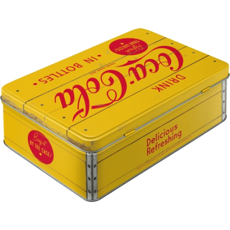 Cutie metalica plata Coca-Cola - Logo Yellow [1]