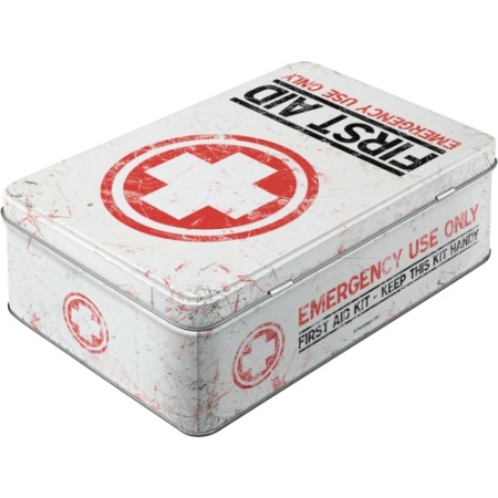 Cutie metalica plata First Aid - Primul Ajutor [1]