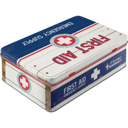 Cutie metalica plata First Aid II - Primul Ajutor  [1]