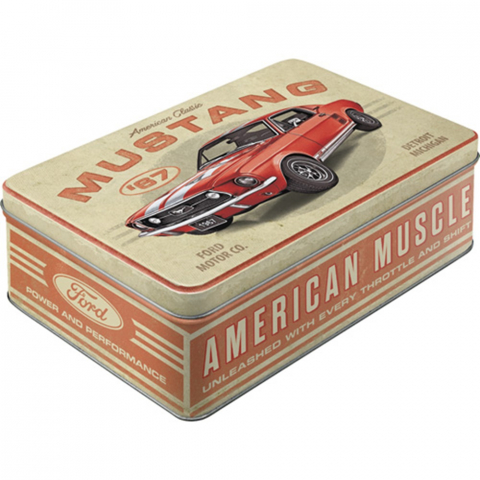 CUTII DEPOZITARE - Cutie metalica plata Ford Mustang GT 1967 Red