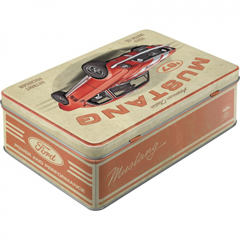 Cutie metalica plata Ford Mustang GT 1967 Red [1]